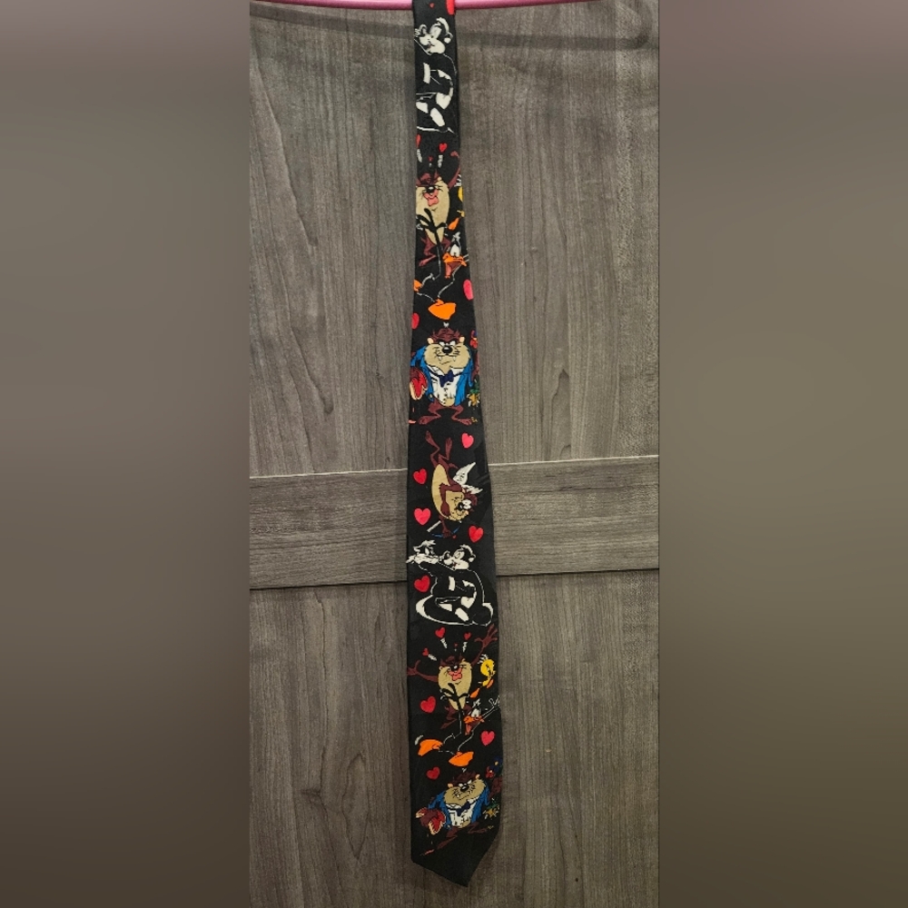 Vintage 1995 Looney Tunes Valentine's Day‎ Necktie